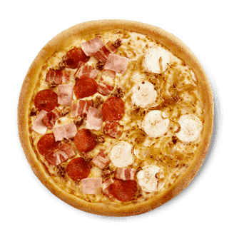 Imagen pizza por mitades